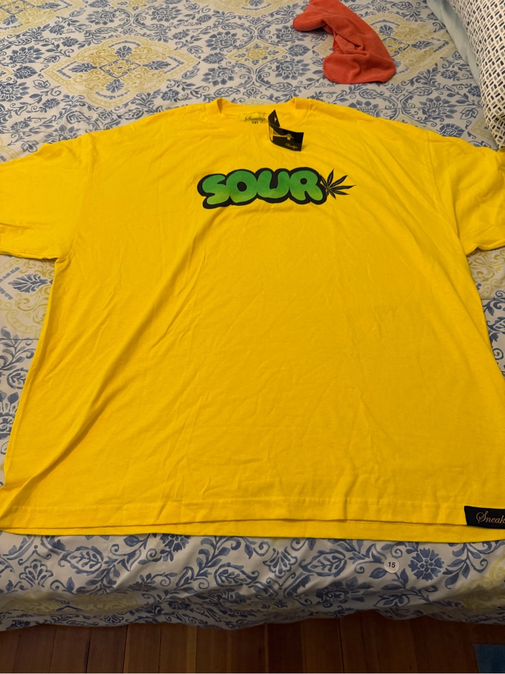 Sneaktip Sour Graphic Short Sleeve Tee - Yellow